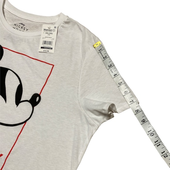 Disney Mickey Mouse White Juniors T Shirt Size XXL NEW NWT - Picture 5 of 12